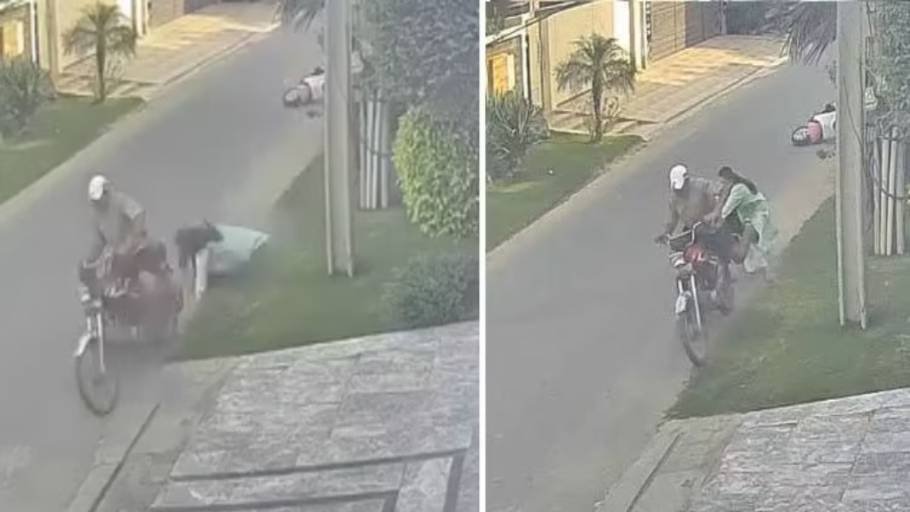 girl robbed in Lahore daylight