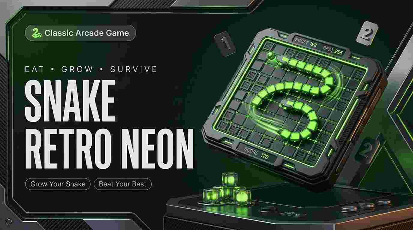 Retro Neon Snake